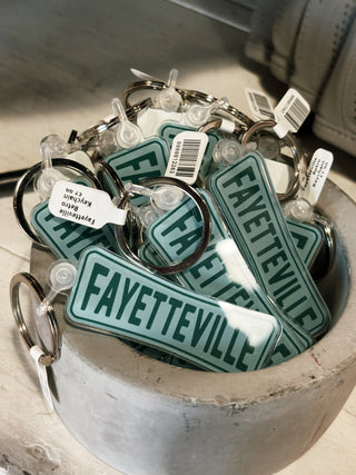 Fayetteville Retro Keychain