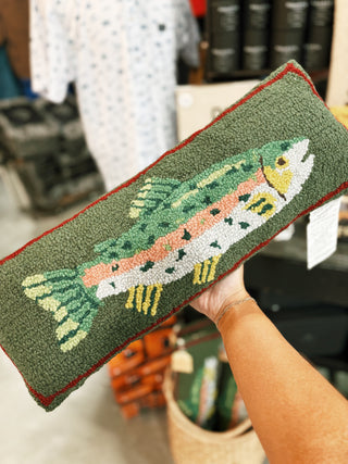 Camp Wandawega Trout Hook Pillow