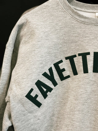 Fayetteville Crewneck Sweatshirt: Grey