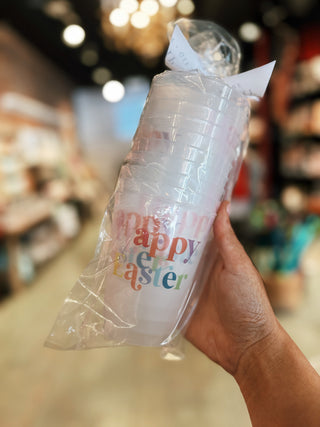 Happy Easter Fun Colorful Frosted Cups