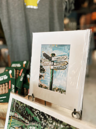 Masters Patron Signpost | Matted 5x7 Art Print