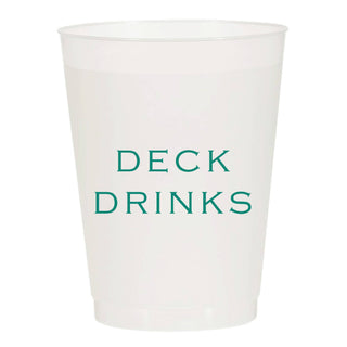 Deck Drinks Frosted Cups