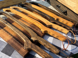 Handmade Sourdough Bread Knife Serrated Wooden Walnut Handle: Red Cedarwood