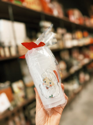 Santa Christmas Frosted Cups