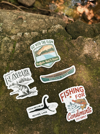 Go With The Flow Buffalo River Sticker