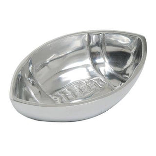 Polished Aluminum Football Dip Bowl