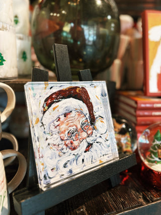 "Jolly Ole Soul" Santa Acrylic Shelfie