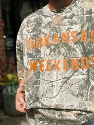 Arkansas Weekends Camo T-Shirt