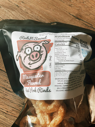 RUBITSNOUT Pork Rinds: Mesqueeter