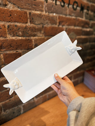 Winston Bunny Embossed Rectangle Platter