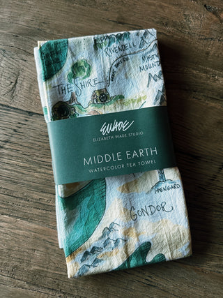 Middle Earth Tea Towel