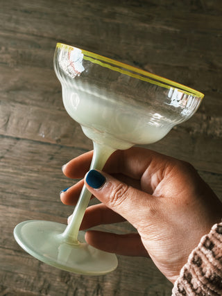 Ombre Margarita Glass- Green