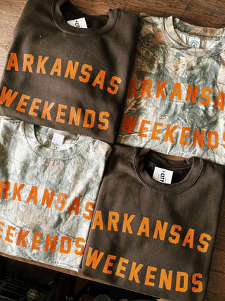 Arkansas Weekends Camo T-Shirt