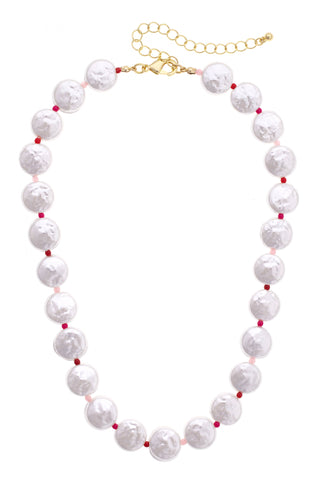 Amora Pearl Coin Necklace