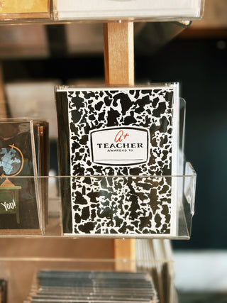 Composition Book Greeting Card