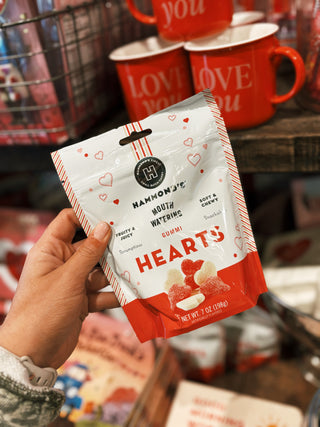 Gummi Candy - Red & White Hearts