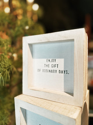 Face to Face Petite Word Board - The Gift Of An Ordinary Day