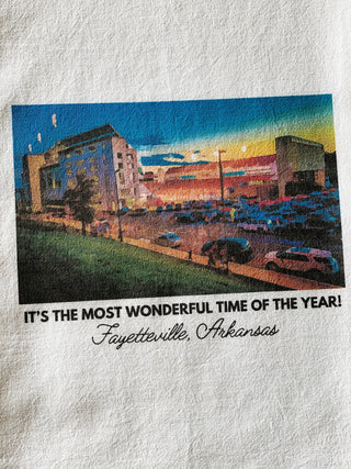 Most Wonderful Time of Year Stadium Tea Towel