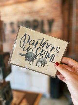 Partners In Crime Greeting Card