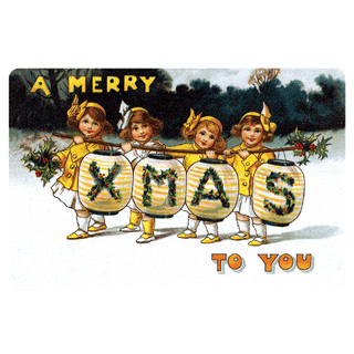 Vintage Christmas - Holiday Sticker Box