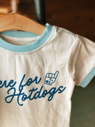 "Here for the Hotdogs" Kids Tee