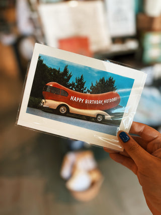 Happy Birthday Hotdog Birthday Card
