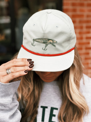 Fishing Lure Embroidered Rope Hat