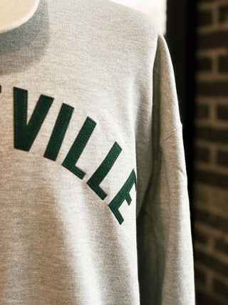 Fayetteville Crewneck Sweatshirt: Grey