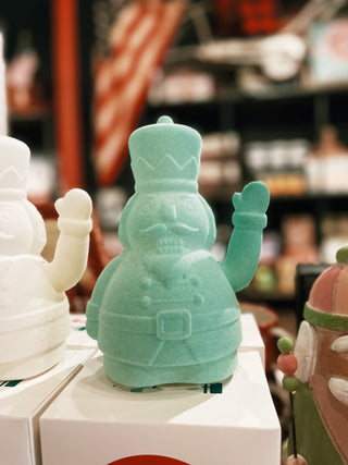 Flocked Waving Nutcracker