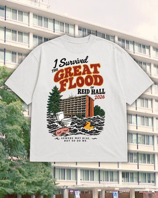 I Survived the Great Flood of Reid Hall — 2026 Heavyweight T-Shirt