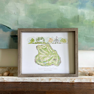 Augusta National: A Watercolor Golf Story Print