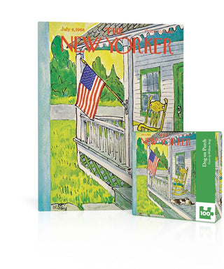 Dog on Porch - 100 Piece Mini Puzzle