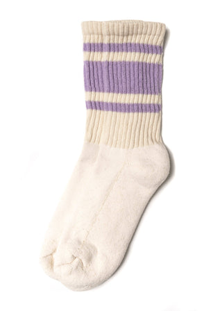 The Mono Stripe Socks: Lavender