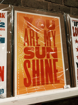 Hatch Show Print - You Are My Sunshine Poster