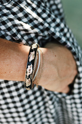 Arkansas Razorbacks Logo Black Bangle