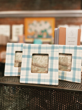 Small Plaid Picture Frame