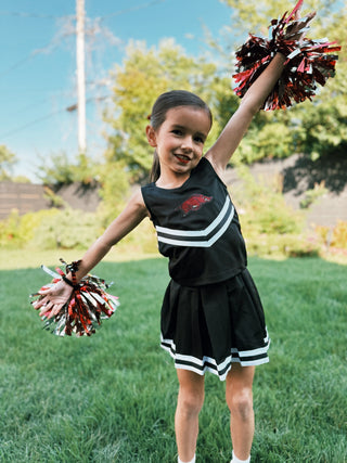 Arkansas Razorbacks Cheer Dress: Black