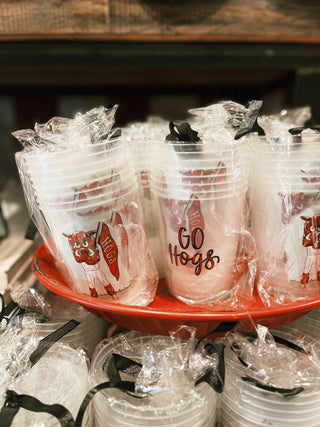 Arkansas Mascot Frosted Cups