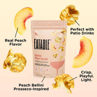 Poppin' Peach Bellini - Gourmet Candied Popcorn