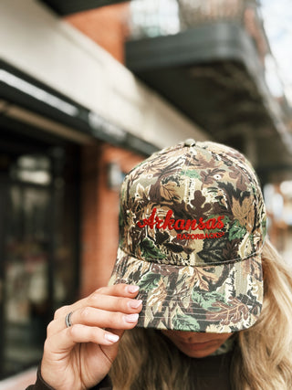 Arkansas Razorbacks Hat- Camo/Red