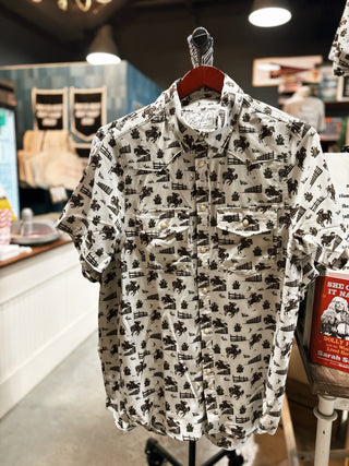 Burlebo Performance Western Shirt - Cowboy Country