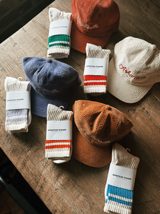 The Mono Stripe Socks: Orange