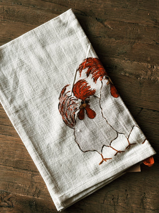 Rustic Chicken Tea Towel