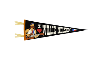 Oxford Pennant - I Heart Willie Nelson Pennant • Willie Nelson x Oxford Pennant