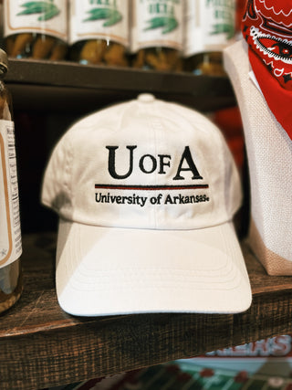 White "U of A" Hat