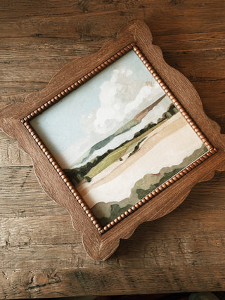 Natural Wood Framed Landscape Print