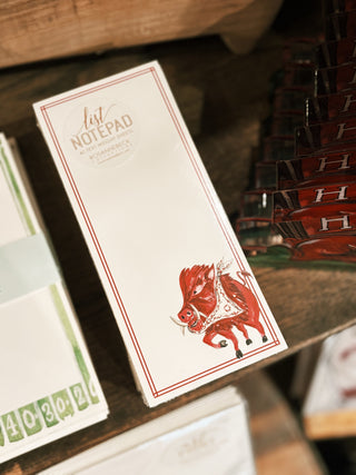 Hog with Bandana Skinny Notepad