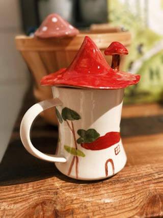 Mushroom Mug w/ Lid