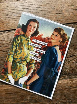 Anne Taintor Birthday Card- Poor Choices