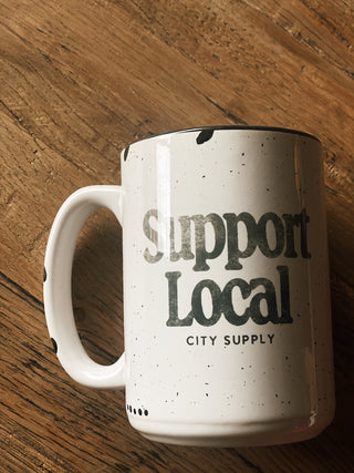 Support Local Distressed Mug